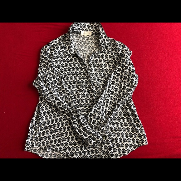 Luna Moon Pattern Button Down - Picture 1 of 3